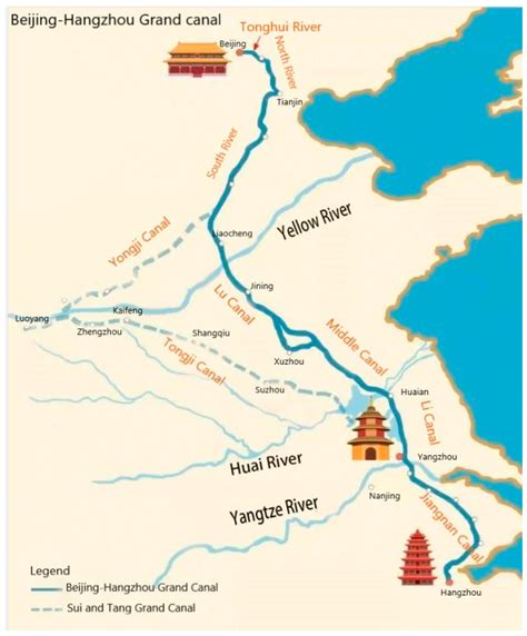 grand canal chine schéma